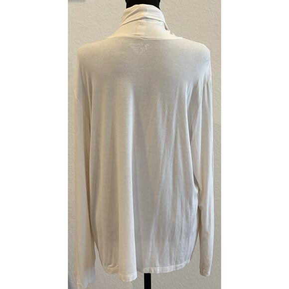 Chico’s Cream Turtleneck Rayon Blend Size 3 (XL) - Picture 3 of 4